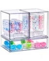 Sorbus Stackable Acrylic Set Of 3 Storage Drawers In Multi