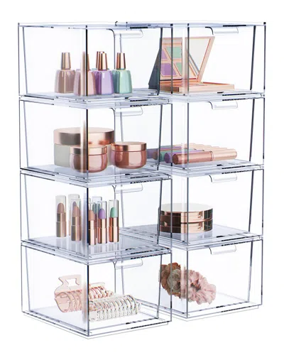 Sorbus Stackable Drawer Organizer 8-pack In Transparent