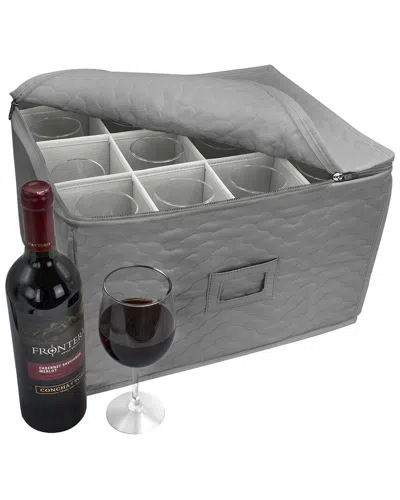 Sorbus Stemware Storage Chest In Nocolor