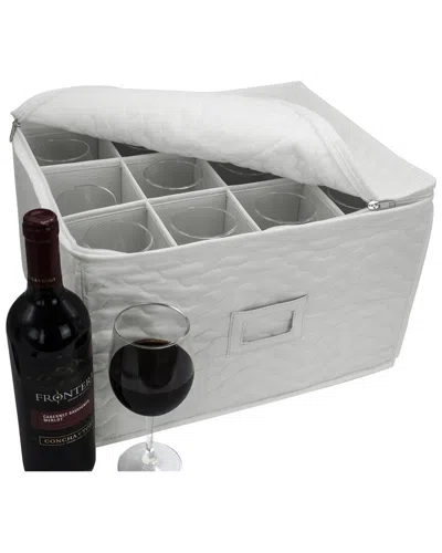 Sorbus Stemware Storage Chest In Nocolor