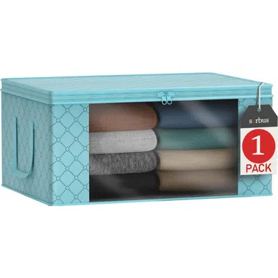 Sorbus Storage Bin In Aqua