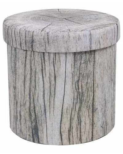 Sorbus Storage Ottoman With Lid Cover In Gray