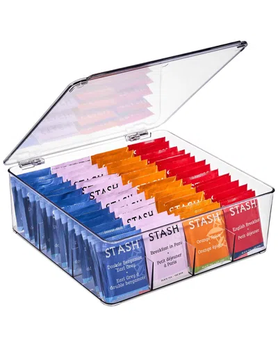 Sorbus Tea Bag Organizer With 12 Compartments In Transparent
