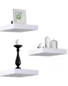 Sorbus Tile Wall Shelf In White