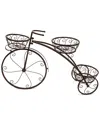 Sorbus Tricycle Flower Pot Rack In Bronze