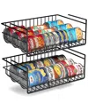 Sorbus Under Cabinet Can Storage Shelf With Dividers 2-pack