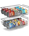 Sorbus Under Cabinet Can Storage Shelf With Dividers 2-pack