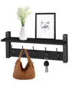 Sorbus Wall Mount Coat Rack In Multi