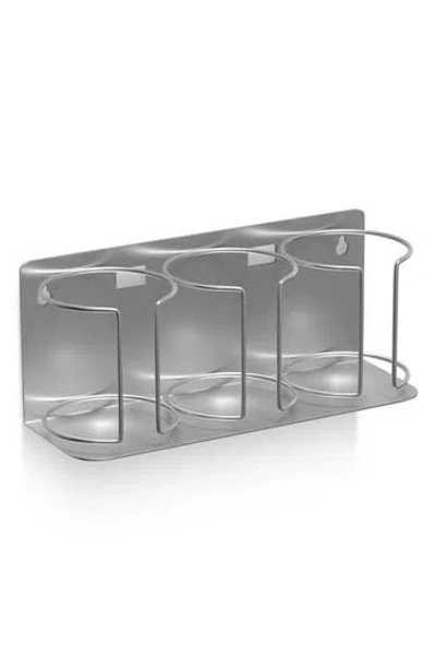 Sorbus Wall Mount Cup Holder Organizer In Silver