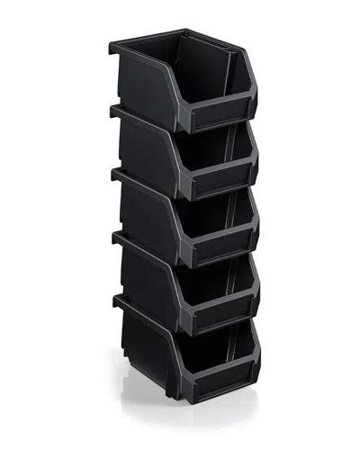 Sorbus X-small Stackable Garage Storage Bins - Set Of 5 In Multi