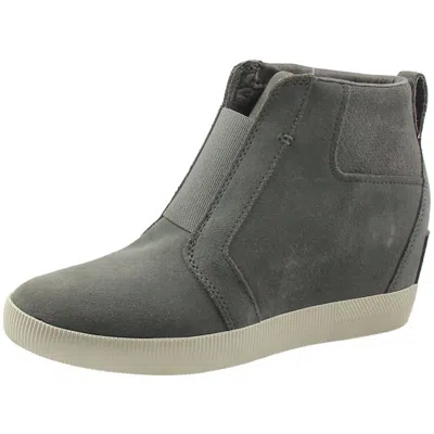 Sorel 10175cjf Womens Solid Suede Slip-on Sneakers