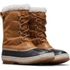 Sorel Lace-up Shearling-lined Snow Boots In Brown