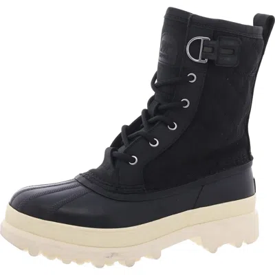 SOREL 2048771010 WOMENS FAUX FUR LINED MANMADE WINTER & SNOW BOOTS