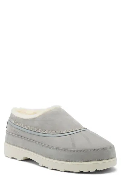 Sorel Ambler Fireside Waterproof Faux Shearling Lined Slip-on In Gray