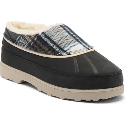 Sorel Ambler Fireside Waterproof Slipper In Black/ancient Fossil
