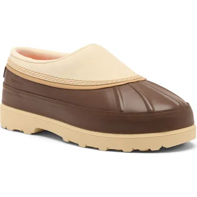 Sorel Ambler Waterproof Slip-on In Bleached Ceramic/tobacco