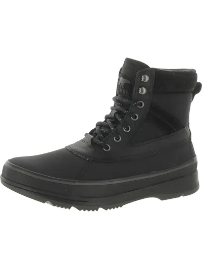 Sorel Ankeny Ii Mens Leather Winter & Snow Boots In Black