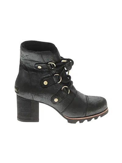 Pre-owned Sorel Ankle Boots In Black