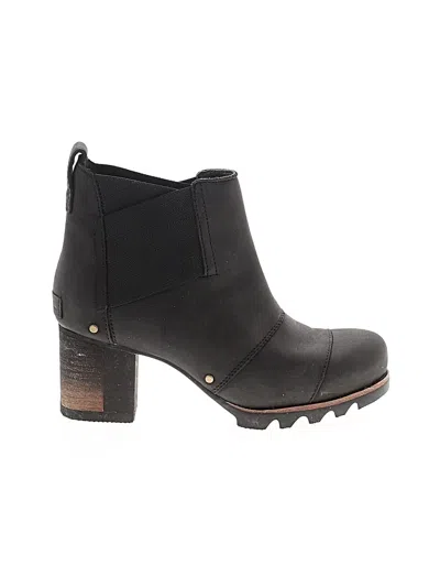 Pre-owned Sorel Ankle Boots In Black