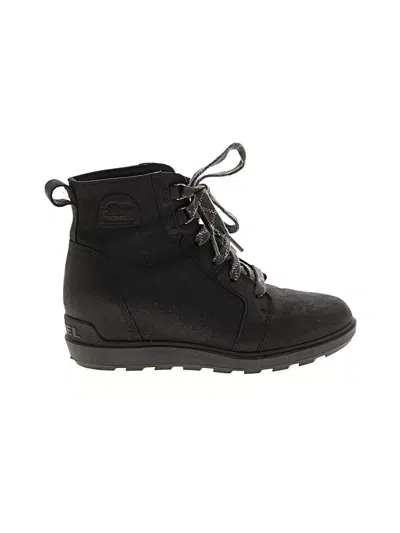 Pre-owned Sorel Ankle Boots In Black