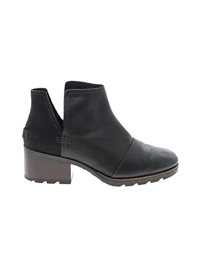 Pre-owned Sorel Ankle Boots In Black
