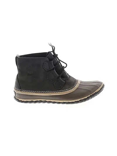 Pre-owned Sorel Ankle Boots In Black