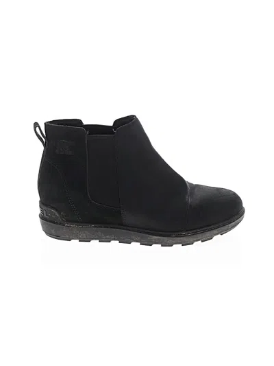 Pre-owned Sorel Ankle Boots In Black