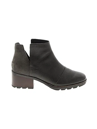 Pre-owned Sorel Ankle Boots In Black
