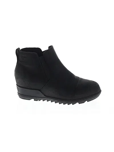 Pre-owned Sorel Ankle Boots In Black