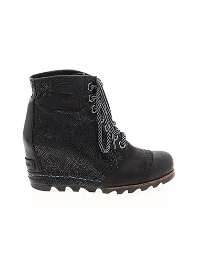 Pre-owned Sorel Ankle Boots In Black