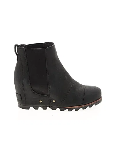 Pre-owned Sorel Ankle Boots In Black