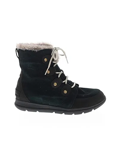 Pre-owned Sorel Ankle Boots In Black
