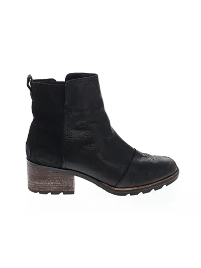 Pre-owned Sorel Ankle Boots In Black