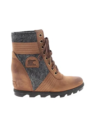 Pre-owned Sorel Ankle Boots In Brown