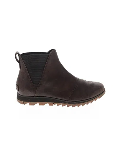 Pre-owned Sorel Ankle Boots In Brown