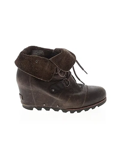 Pre-owned Sorel Ankle Boots In Brown
