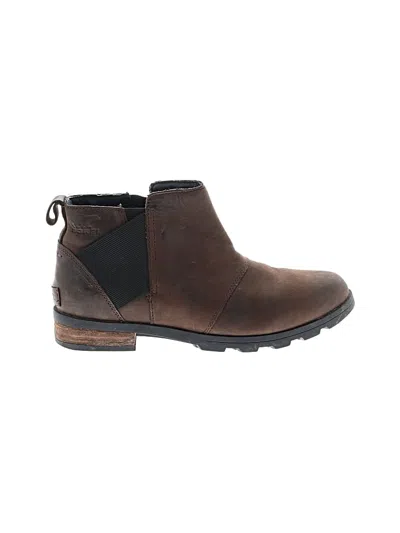 Pre-owned Sorel Ankle Boots In Brown