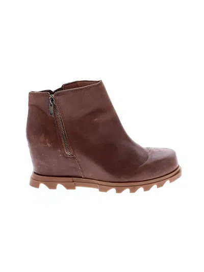 Pre-owned Sorel Ankle Boots In Brown
