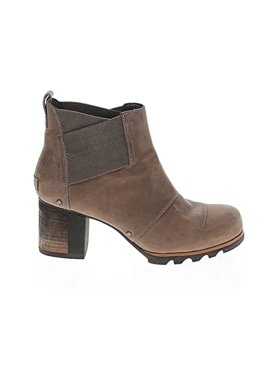 Pre-owned Sorel Ankle Boots In Brown
