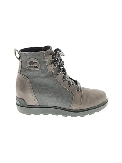 Pre-owned Sorel Ankle Boots In Gray