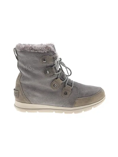 Pre-owned Sorel Ankle Boots In Gray