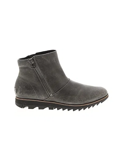 Pre-owned Sorel Ankle Boots In Gray
