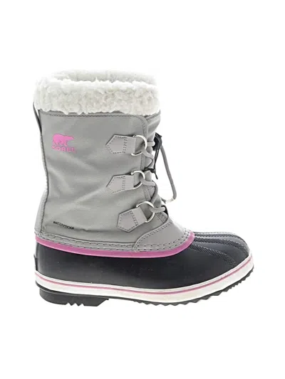 Pre-owned Sorel Kids' Ankle Boots In Gray