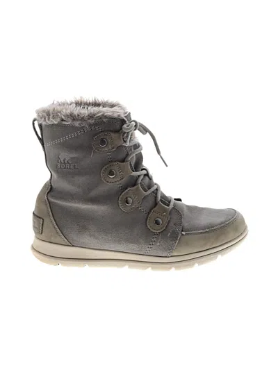 Pre-owned Sorel Ankle Boots In Gray