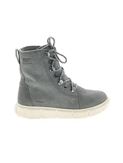 Pre-owned Sorel Ankle Boots In Gray