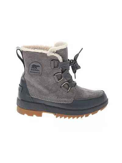 Pre-owned Sorel Ankle Boots In Gray