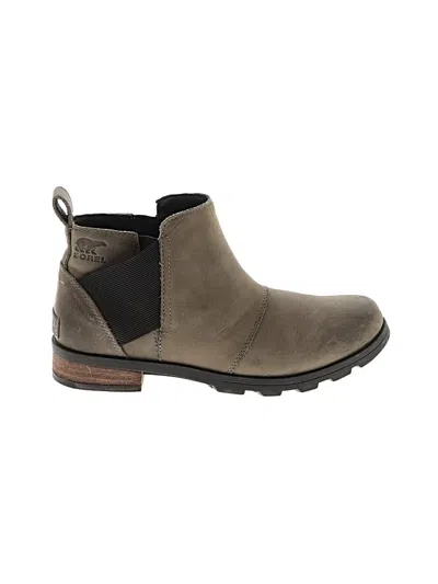 Pre-owned Sorel Ankle Boots In Gray