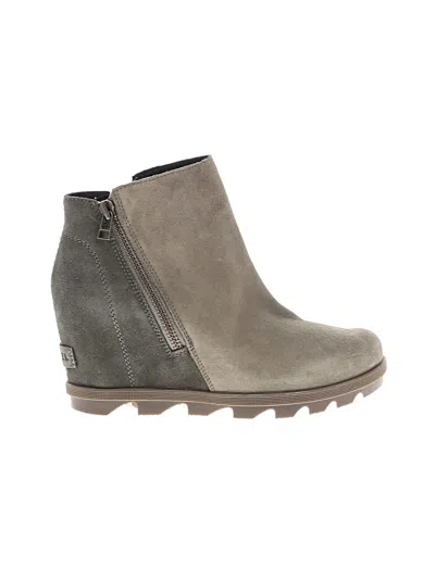 Pre-owned Sorel Ankle Boots In Gray