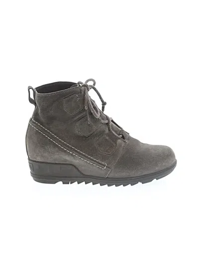 Pre-owned Sorel Ankle Boots In Gray