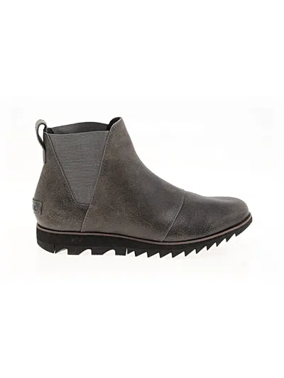 Pre-owned Sorel Ankle Boots In Gray